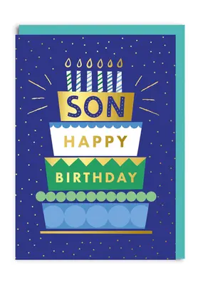 Ohh Deer Son Happy Birthday Card