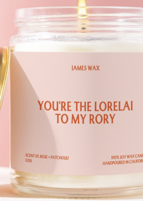 James Wax You're The Lorelai To My Rory Candle