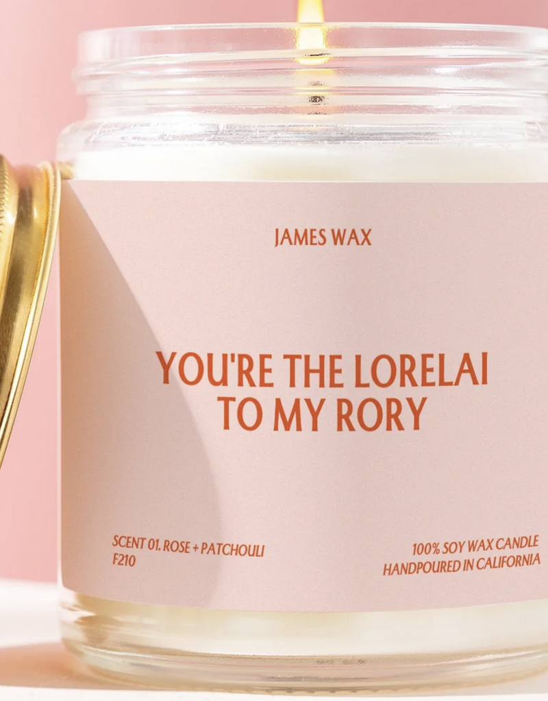 James Wax You're The Lorelai To My Rory Candle