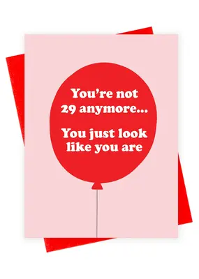 Xou Not 29 Balloon Card