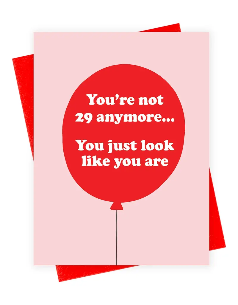 Xou Not 29 Balloon Card