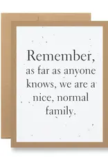 Seedy Cards Normal Family Card