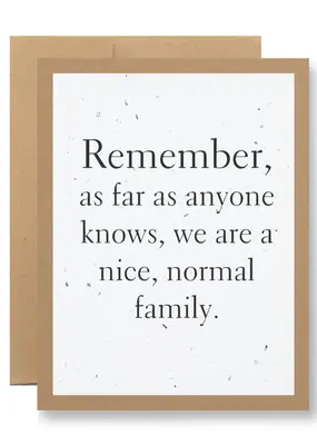 Seedy Normal Family Card