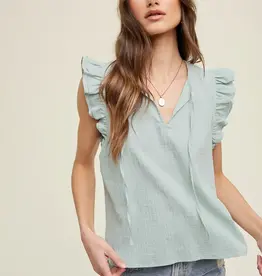 Wishlist Apparel Textured Cotton Blouse