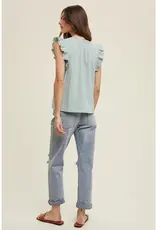 Wishlist Apparel Textured Cotton Blouse