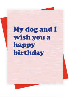 Xou HBD Dog and I Card