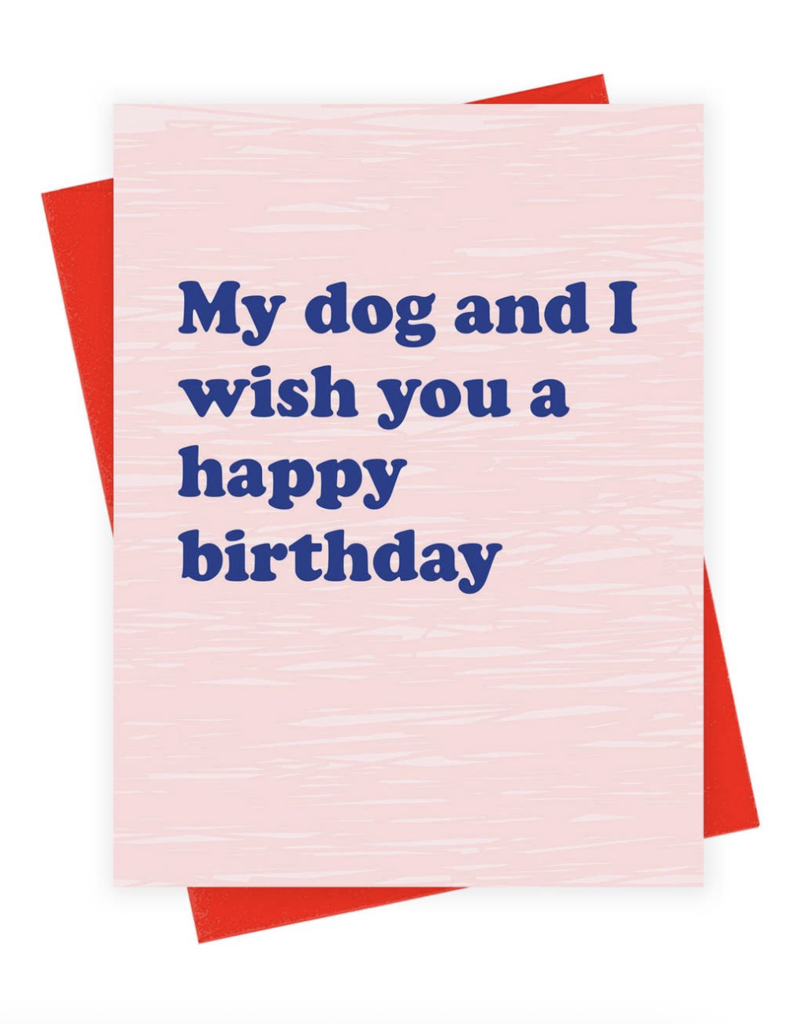 Xou HBD Dog and I Card