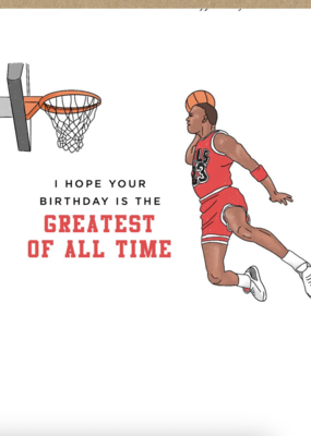 Maddon and Co Michael Jordan MJ GOAT Birthday Card