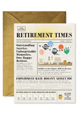 Ginger P. Designs Retirement Times Greeting Card