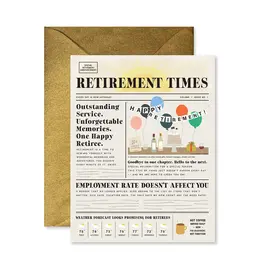 Ginger P. Designs Retirement Times Greeting Card