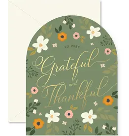 Ginger P. Designs Grateful and Thankful Arch Greeting Card