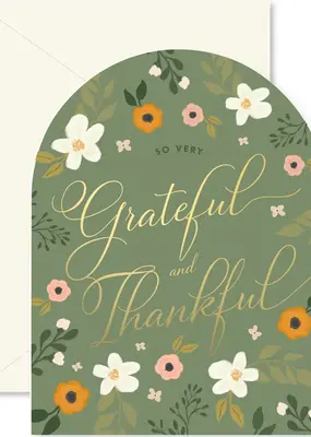 Ginger P. Designs Grateful and Thankful Arch Greeting Card