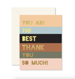 Ginger P. Designs Colorblock Thank You Greeting Card