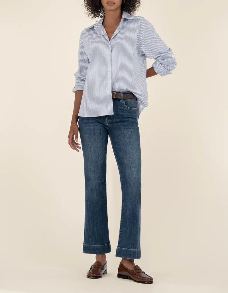 Kut from the Kloth Kelsey High Rise Ankle Flare w/ Wide Hem