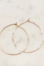 Classic Round Hoops Large- Gold Fill