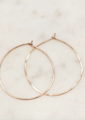 Classic Round Hoops Large- Gold Fill