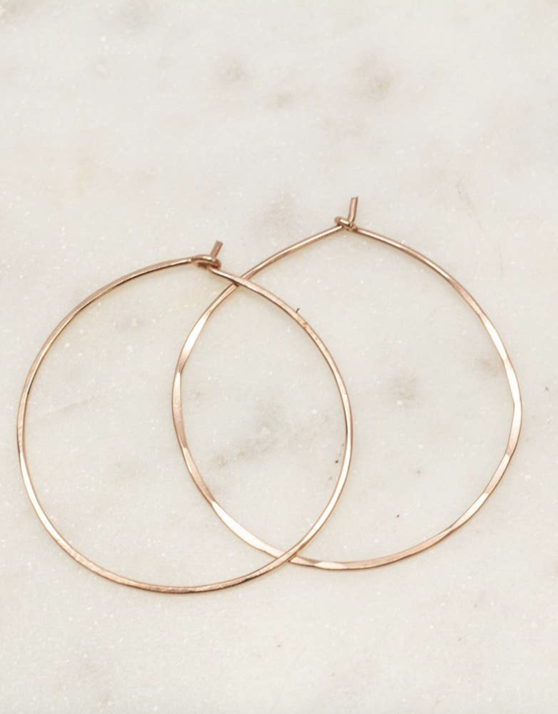 Classic Round Hoops Large- Gold Fill