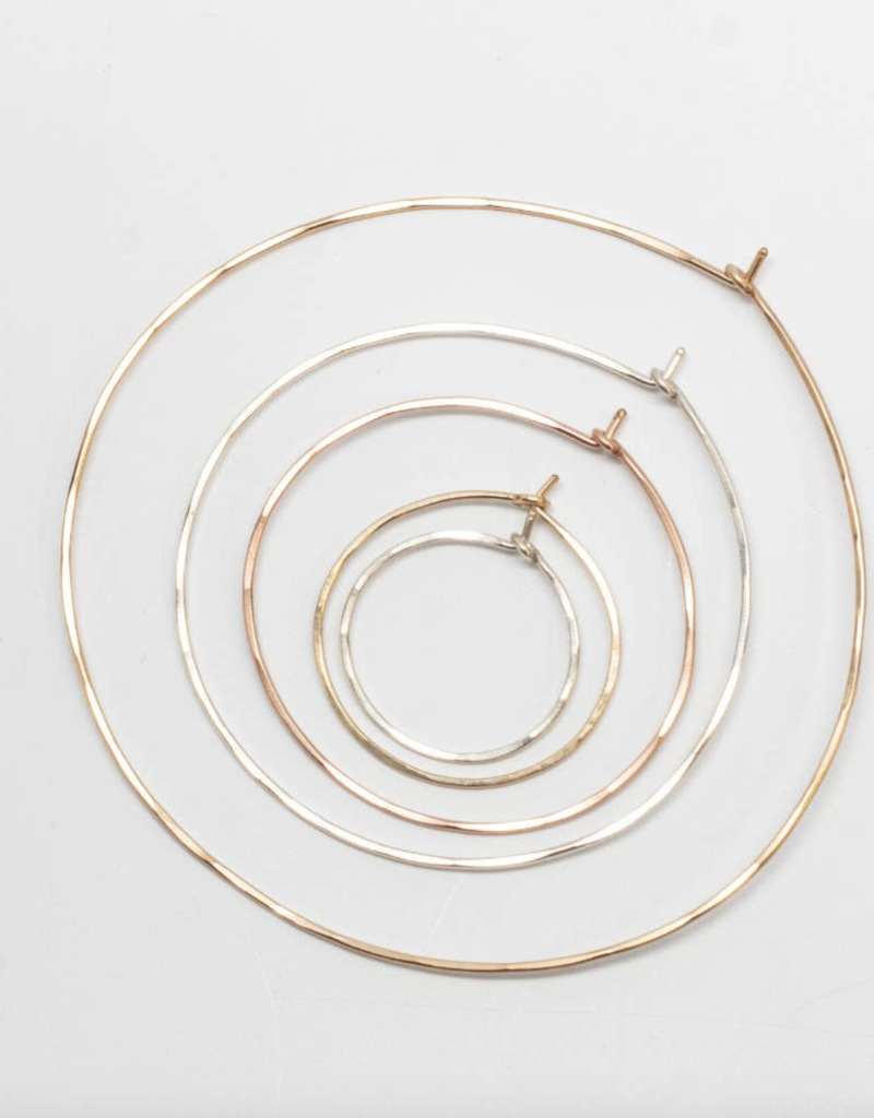 Classic Round Hoops XS- Gold Fill