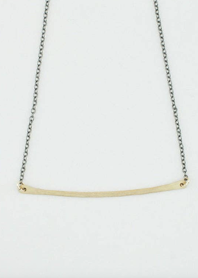 Necklace Single Bar Gold Fill