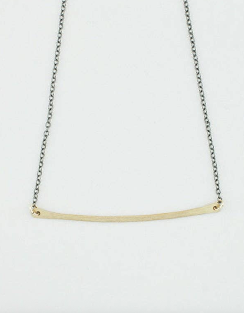 Necklace Single Bar Gold Fill