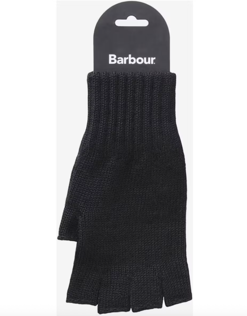 Barbour Fingerless Gloves Black L