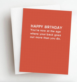 Skel & Co Back Goes Out More Birthday Card