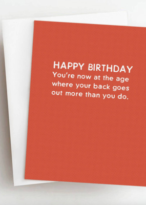 Skel & Co Back Goes Out More Birthday Card