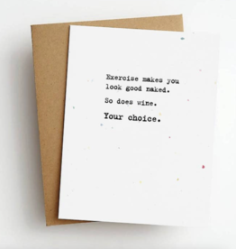 Skel & Co Exercise Wine Your Choice Card