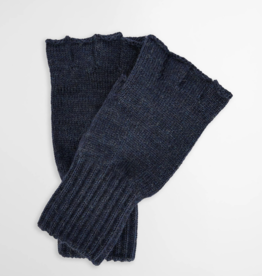Barbour Fingerless Gloves Navy L