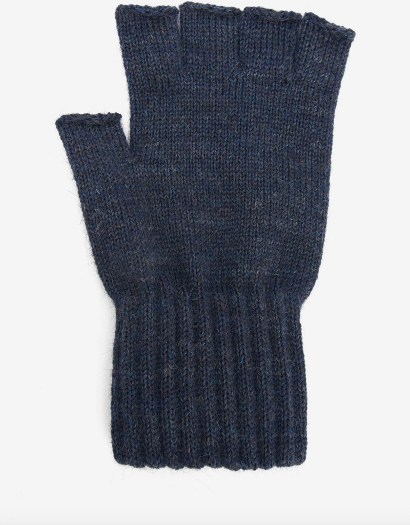 Barbour Fingerless Gloves Navy L