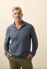 Faherty Textured Knit Quarter Zip
