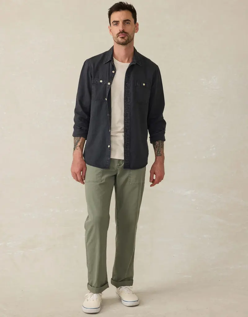 Faherty Tried and True Chambray Workshirt