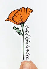 Union Made California Poppy Sticker