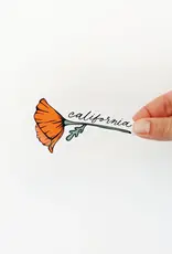 Union Made California Poppy Sticker