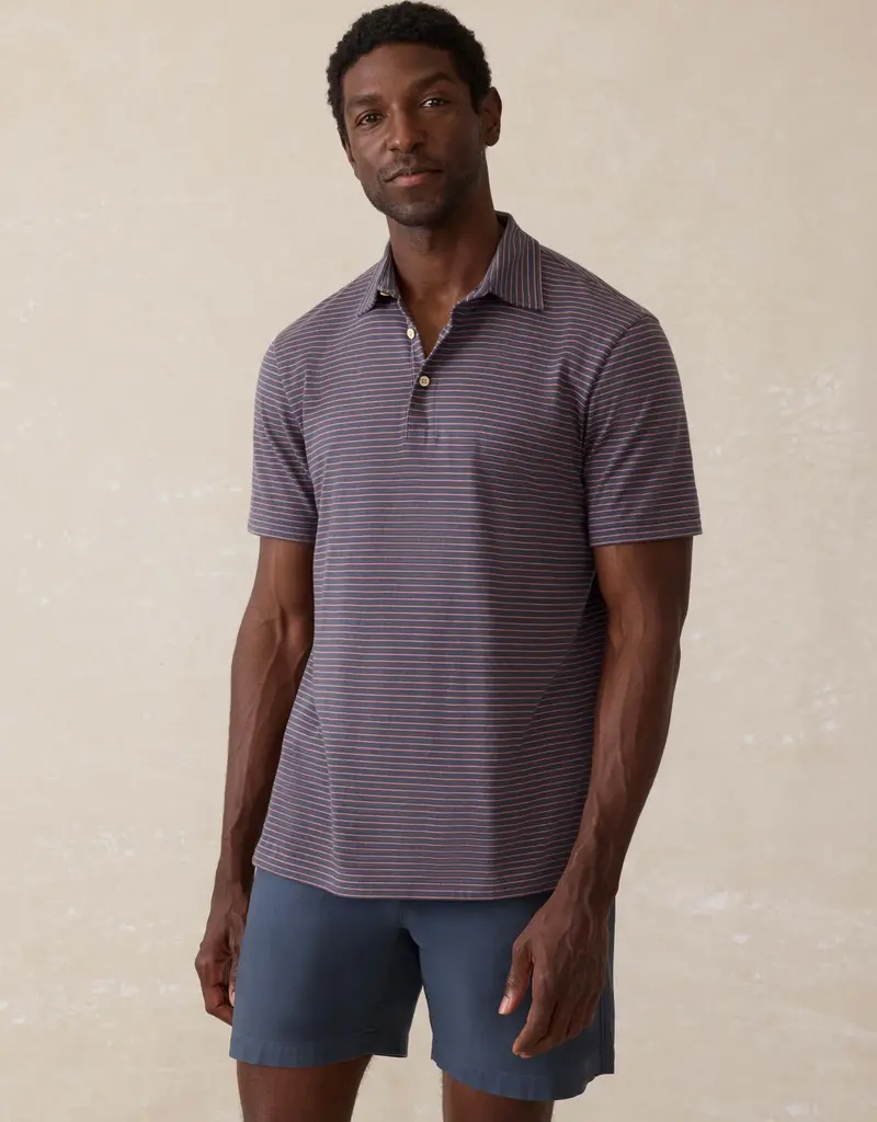 Faherty LS Sunwashed Tshirt Polo