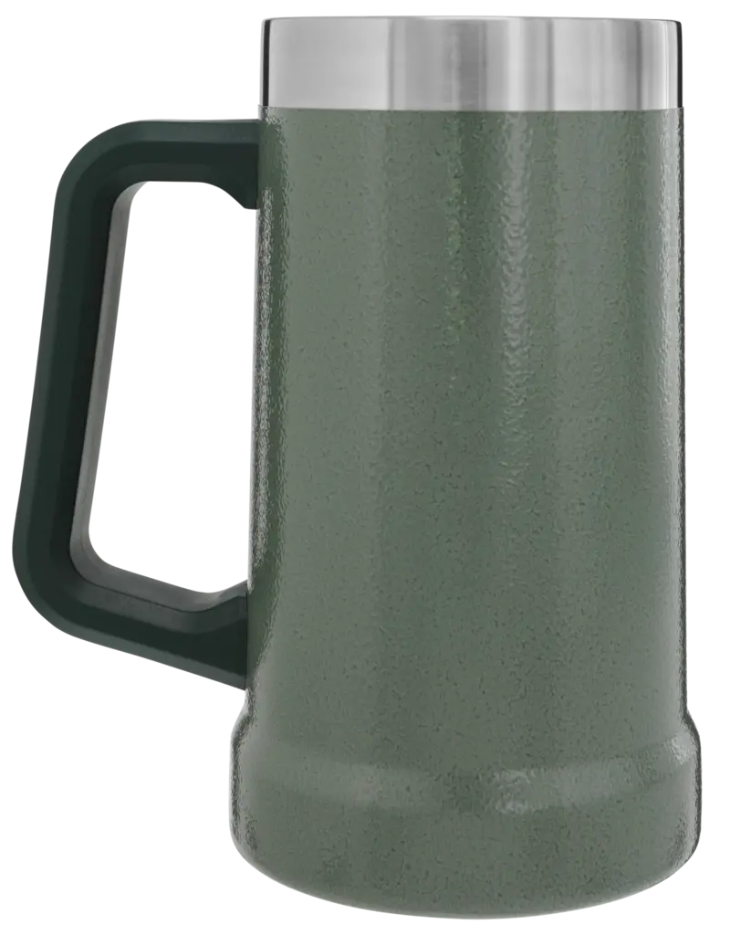 Beer Stein Green 24oz