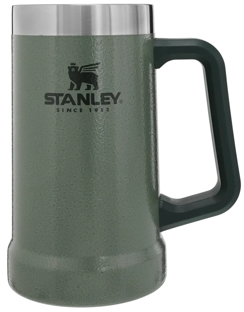 Beer Stein Green 24oz