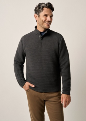 Johnnie-O Benjy Heathered Henley Pullover