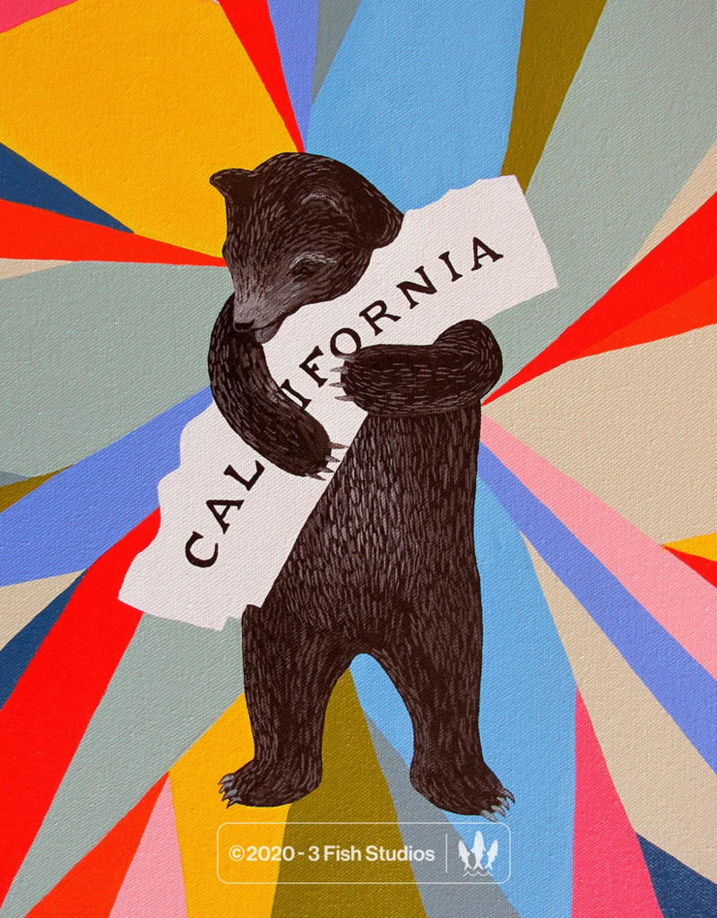 3 Fish Studios Prism Bear Print