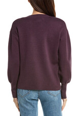 Oat V Neck Balloon Sleeve Sweater