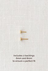 Kris Nations Bar Titanium Flat Back Stud Earring