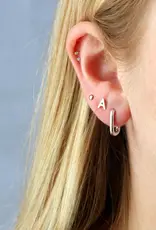 Kris Nations Oval Huggie Hoop Earrings