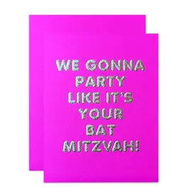 The Social Type Bat Mitzvah Congrats Card