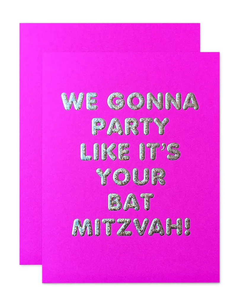 The Social Type Bat Mitzvah Congrats Card