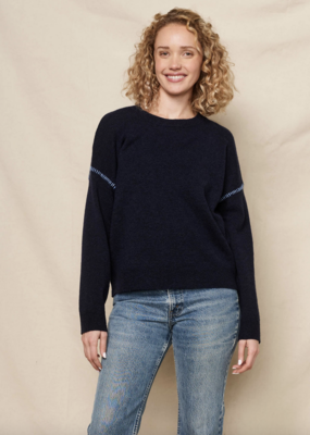 Sundry Clothing Crew W/Baseball Stitching Sweater