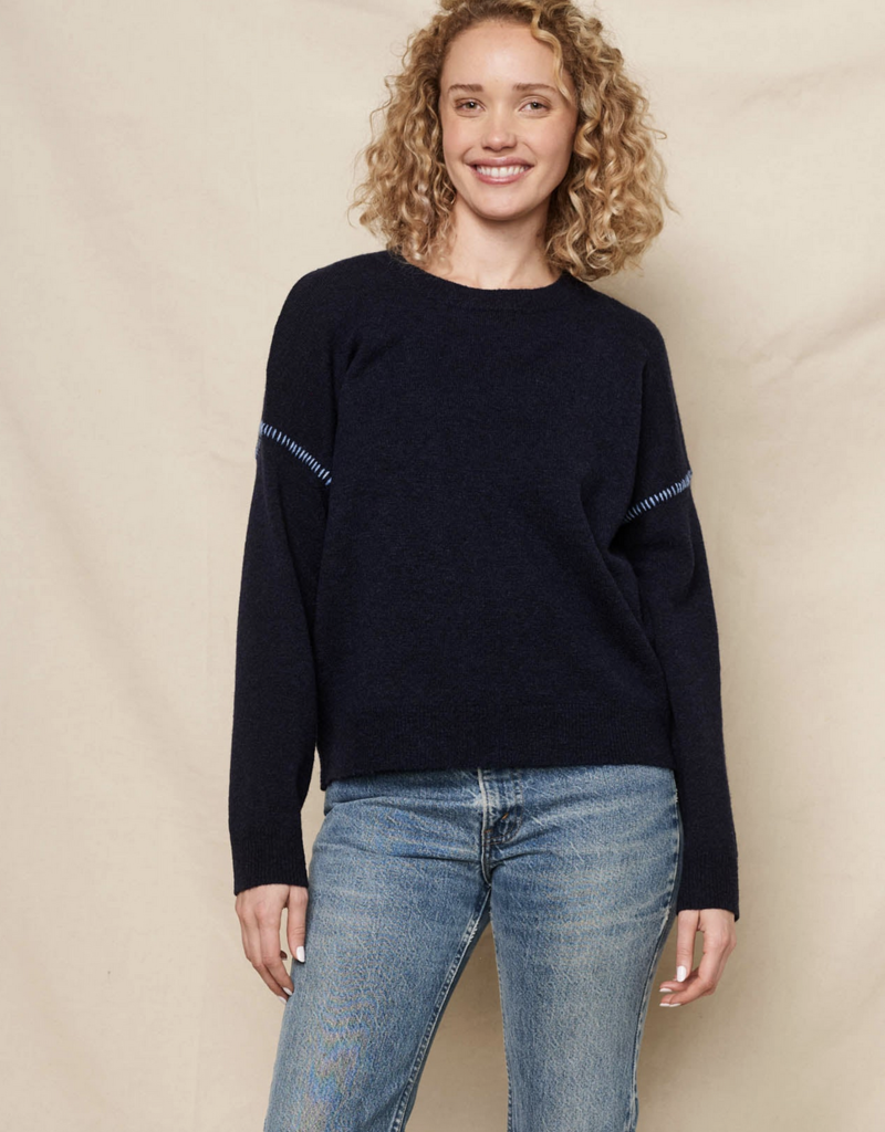 Sundry Clothing Crew W/Baseball Stitching Sweater