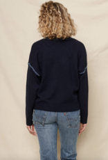 Sundry Clothing Crew W/Baseball Stitching Sweater