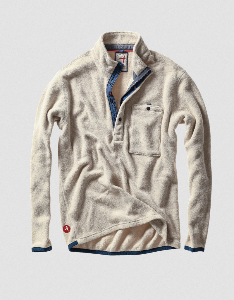 Relwen Terry Snap-Zip Mock