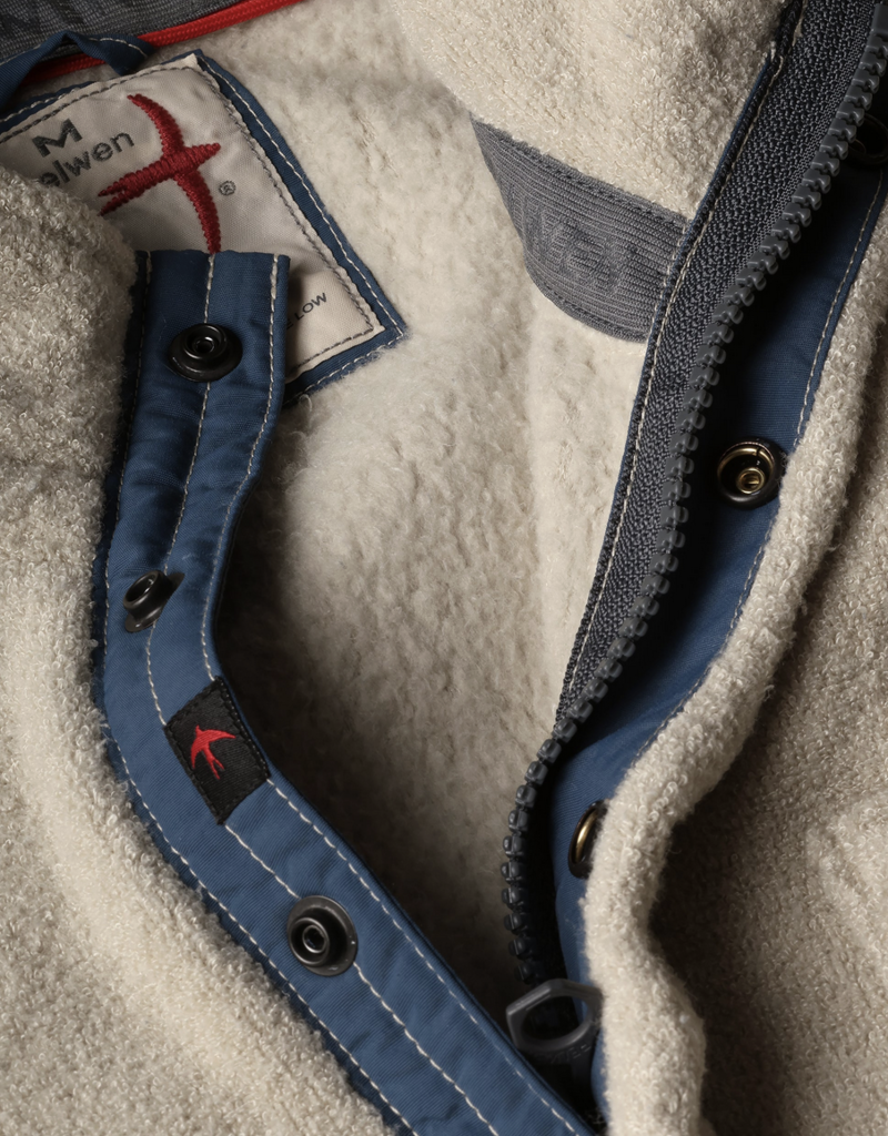 Relwen Terry Snap-Zip Mock