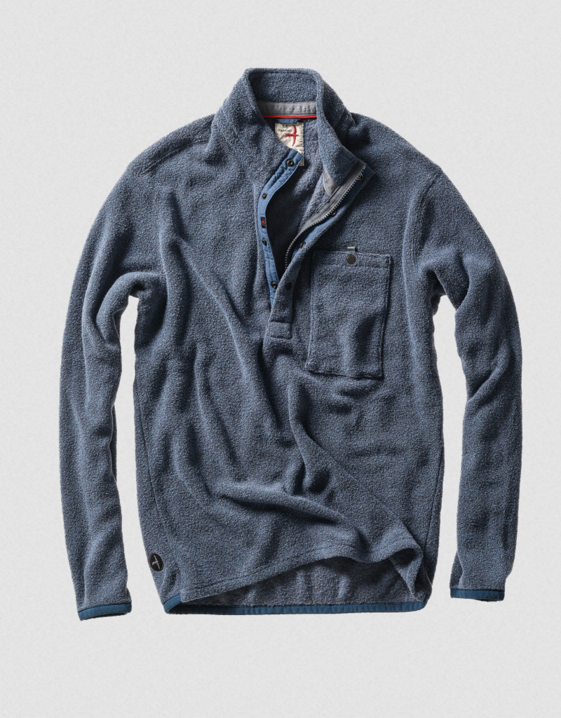 Relwen Terry Snap-Zip Mock